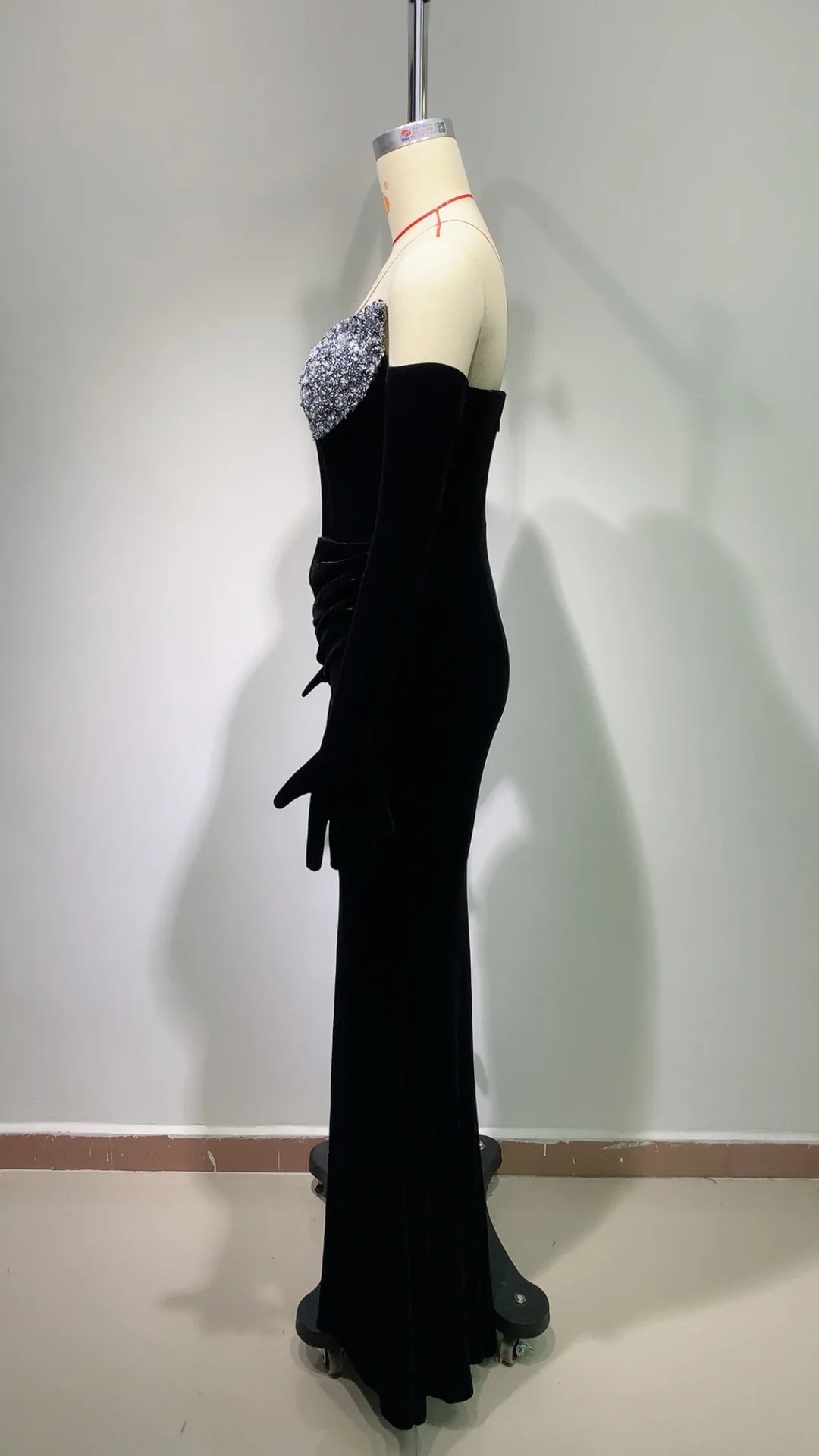 Women's Long Dress with Sequins