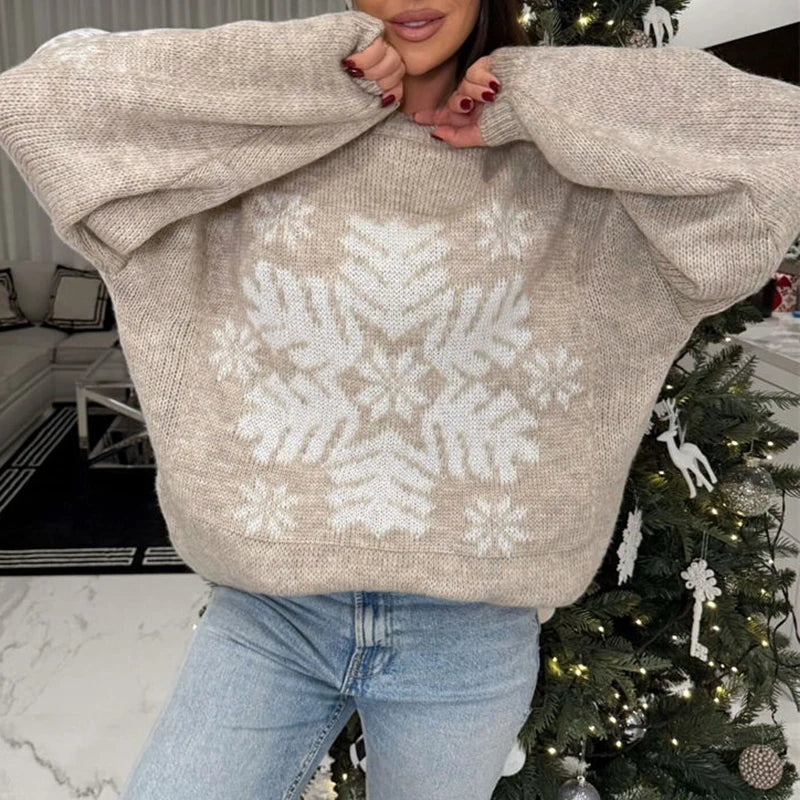 MIRRACH DESIGN WOMEN'S CHRISTMAS PTINTED SWEATERS