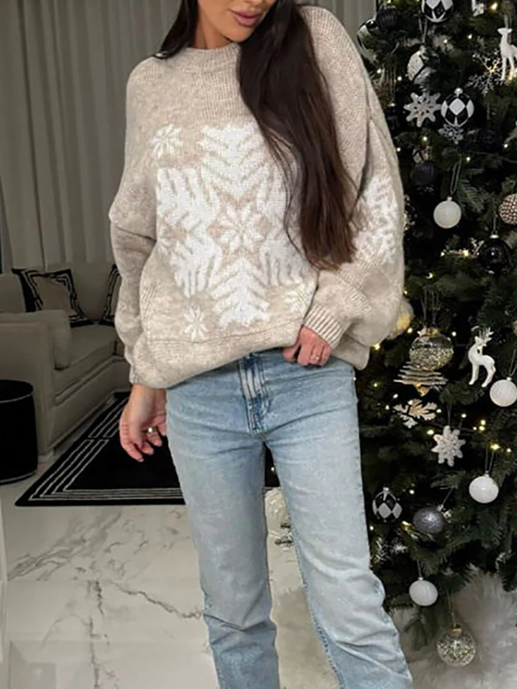MIRRACH DESIGN WOMEN'S CHRISTMAS PTINTED SWEATERS