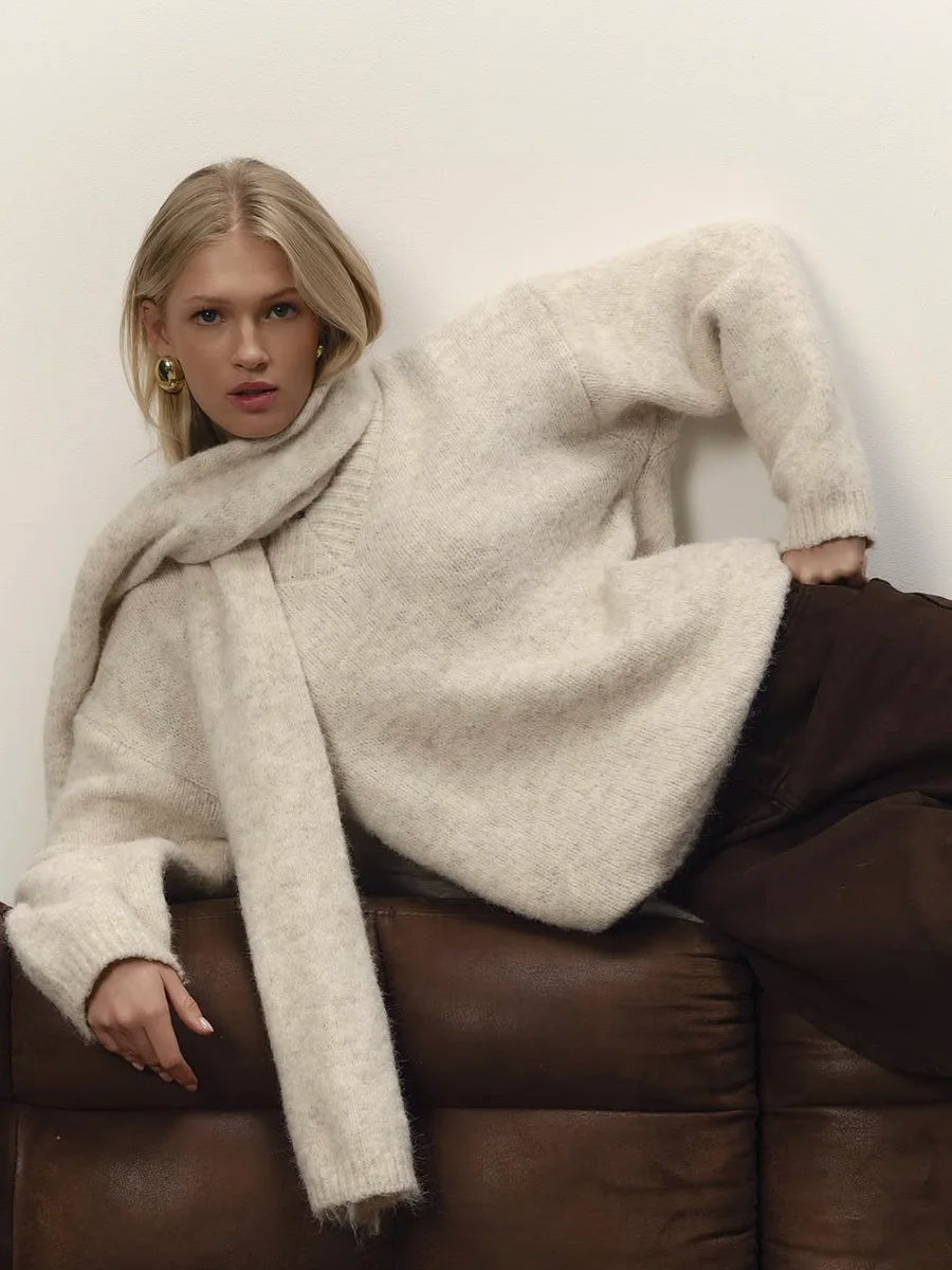MIRRACH DESIGN WOOL SWEATER FOR WOMEN