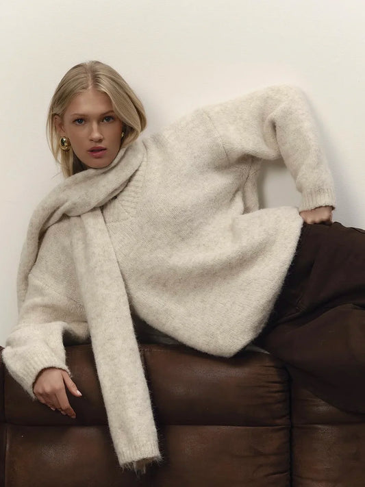 MIRRACH DESIGN WOOL SWEATER FOR WOMEN