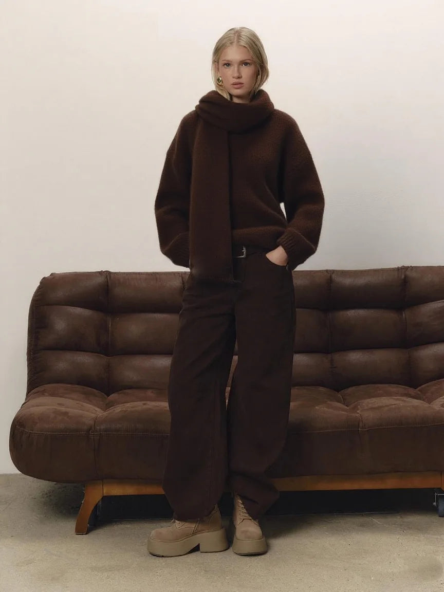 MIRRACH DESIGN WOOL SWEATER FOR WOMEN